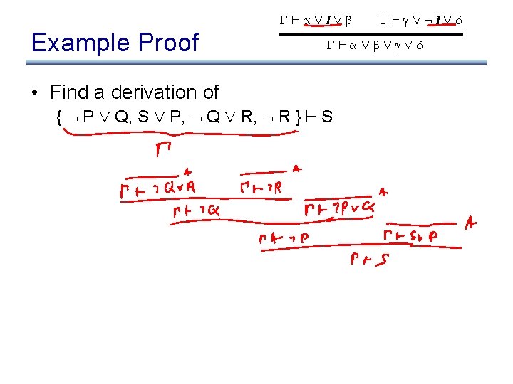 ` ÇlÇ Example Proof ` Ç: lÇ ` Ç Ç Ç • Find