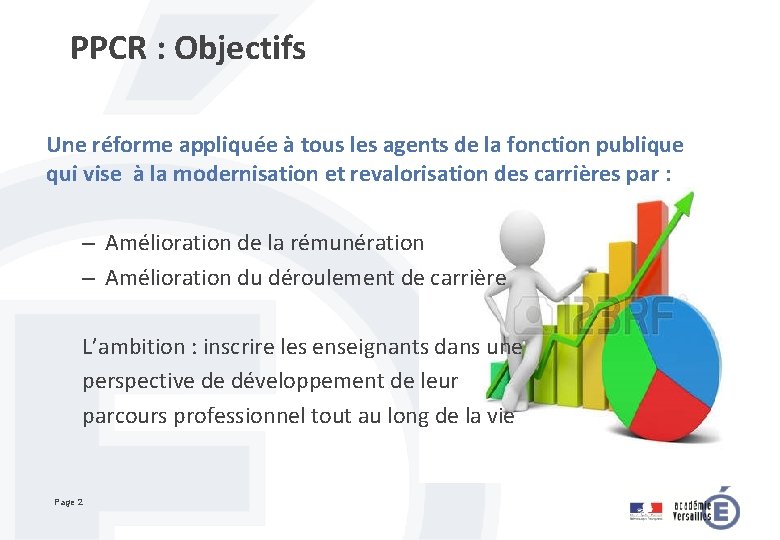 PPCR : Objectifs Une réforme appliquée à tous les agents de la fonction publique