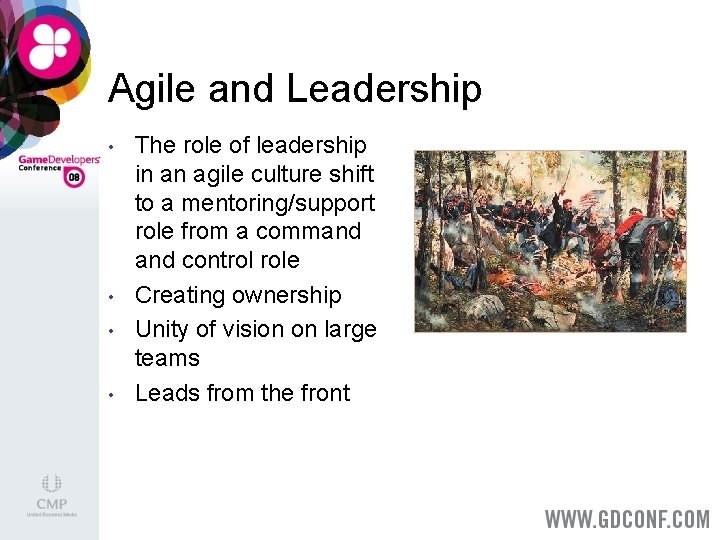 Agile and Leadership • • The role of leadership in an agile culture shift