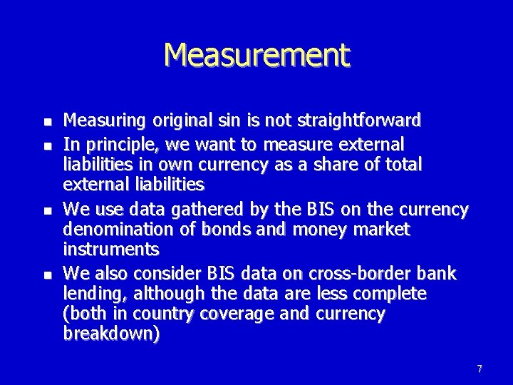 Measurement n n Measuring original sin is not straightforward In principle, we want to Measurement n n Measuring original sin is not straightforward In principle, we want to