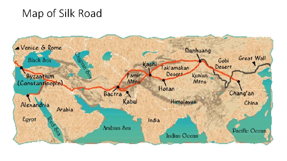 Map of Silk Road 