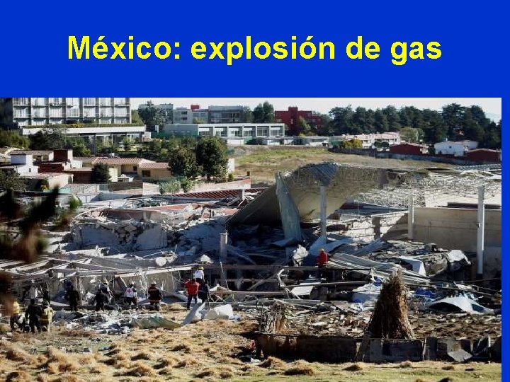 México: explosión de gas 