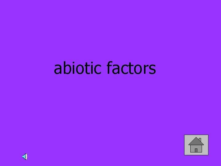 abiotic factors 