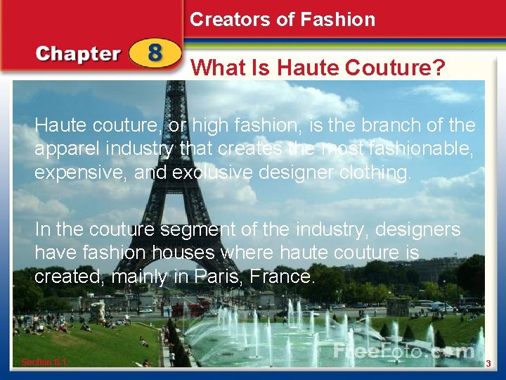 Creators of Fashion What Is Haute Couture? Haute couture, or high fashion, is the