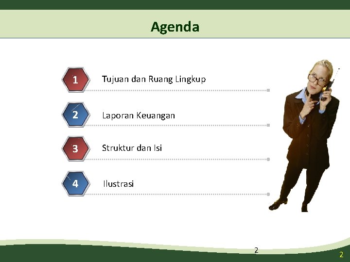Agenda 1 Tujuan dan Ruang Lingkup 2 Laporan Keuangan 3 Struktur dan Isi 4