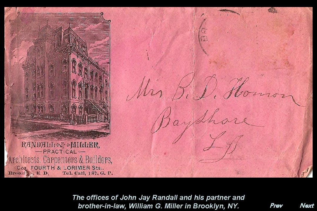 The offices of John Jay Randall and his partner and brother-in-law, William G. Miller