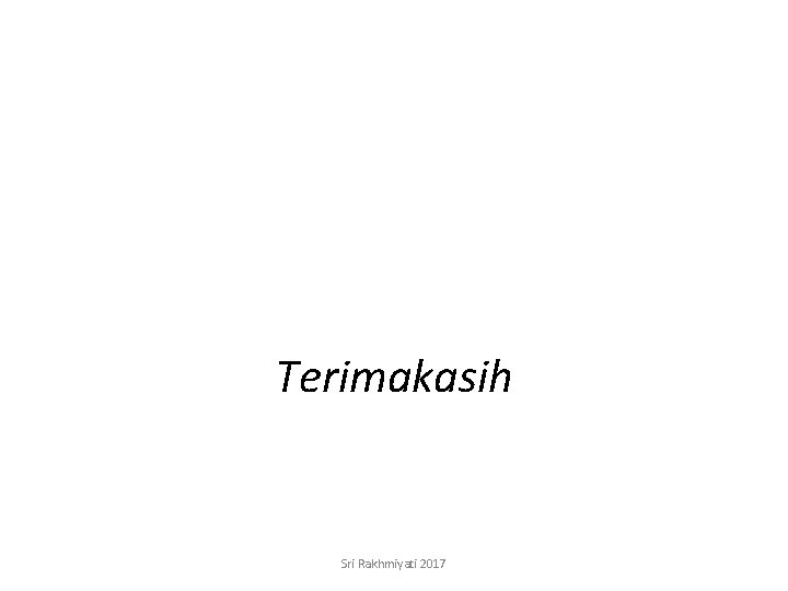 Terimakasih Sri Rakhmiyati 2017 