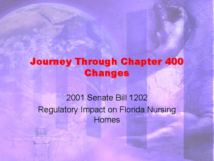 Journey Through Chapter 400 Changes 2001 Senate Bill 1202 Regulatory Impact on Florida Nursing