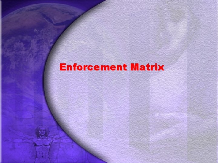 Enforcement Matrix 