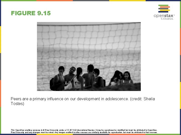 FIGURE 9. 15 Peers are a primary influence on our development in adolescence. (credit: FIGURE 9. 15 Peers are a primary influence on our development in adolescence. (credit: