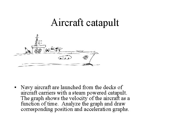 Aircraft catapult • Navy aircraft are launched from the decks of aircraft carriers with