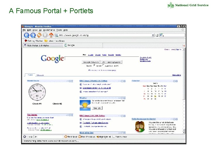 A Famous Portal + Portlets 