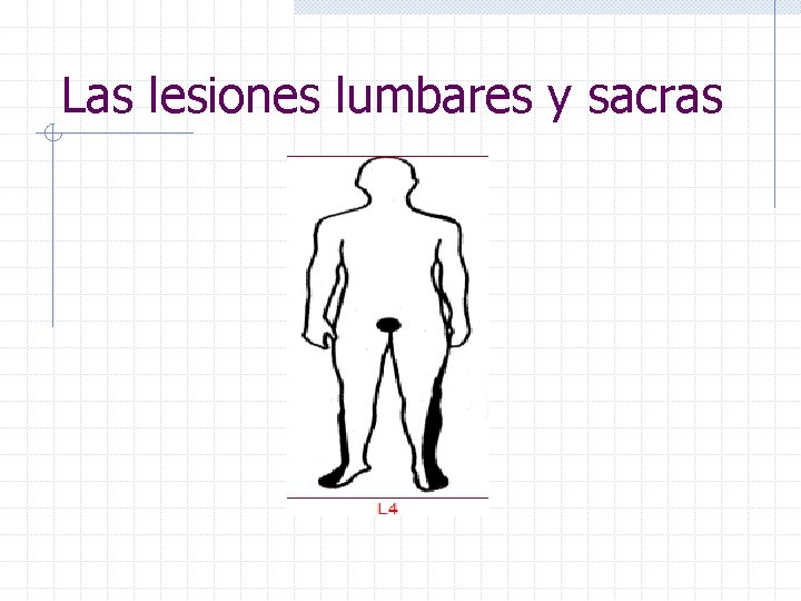 Las lesiones lumbares y sacras 