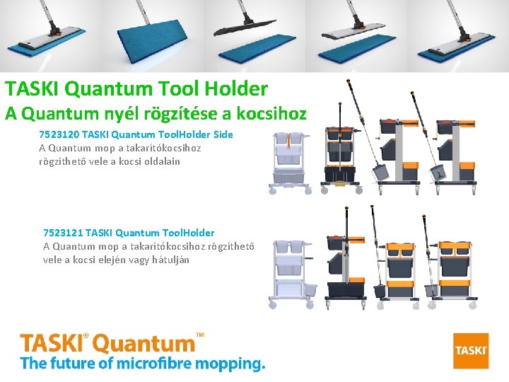 TASKI Quantum Tool Holder A Quantum nyél rögzítése a kocsihoz 7523120 TASKI Quantum Tool.