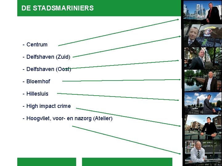 DE STADSMARINIERS - Centrum - Delfshaven (Zuid) - Delfshaven (Oost) - Bloemhof - Hillesluis DE STADSMARINIERS - Centrum - Delfshaven (Zuid) - Delfshaven (Oost) - Bloemhof - Hillesluis