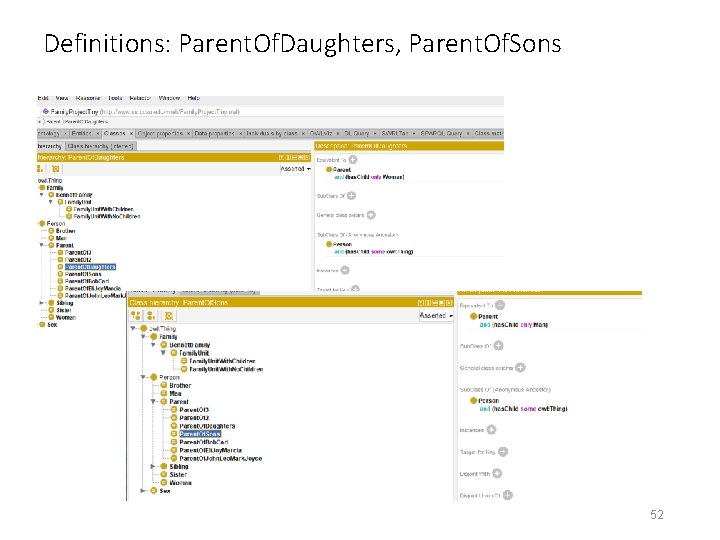 Definitions: Parent. Of. Daughters, Parent. Of. Sons 52 