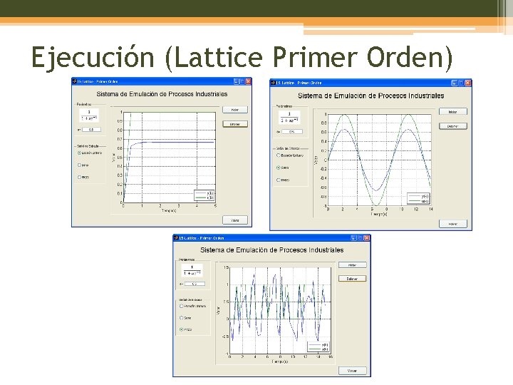 Ejecución (Lattice Primer Orden) 