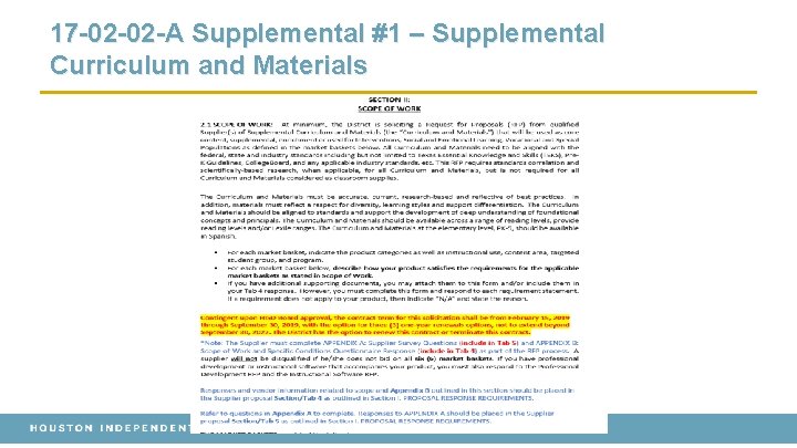 17 -02 -02 -A Supplemental #1 – Supplemental Curriculum and Materials 