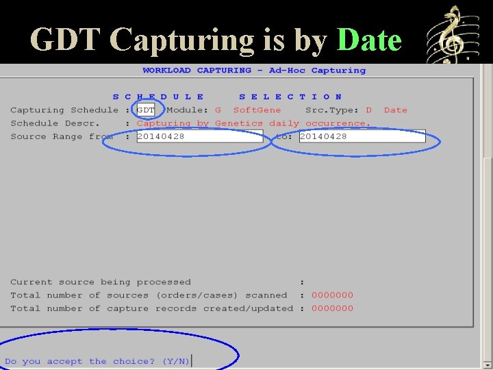 GDT Capturing is by Date 
