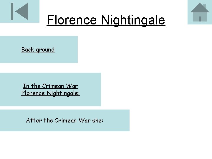 Florence Nightingale Back ground In the Crimean War Florence Nightingale: After the Crimean War