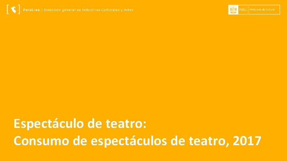 Espectáculo de teatro: Consumo de espectáculos de teatro, 2017 