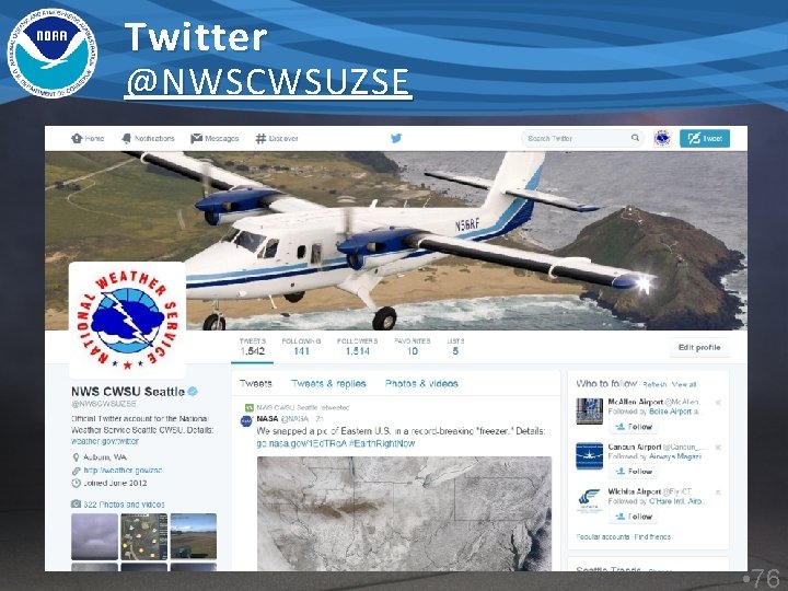 Twitter @NWSCWSUZSE • 76 