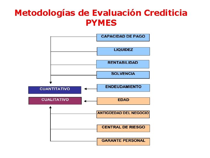 Metodologías de Evaluación Crediticia PYMES Ec. Ramiro Estrella C. Gestión de Riesgo 