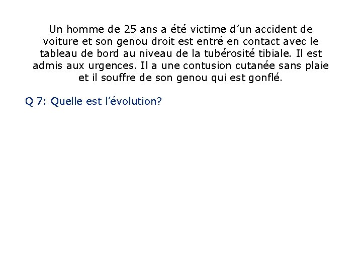 Un homme de 25 ans a été victime d’un accident de voiture et son