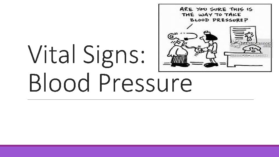 Vital Signs: Blood Pressure 
