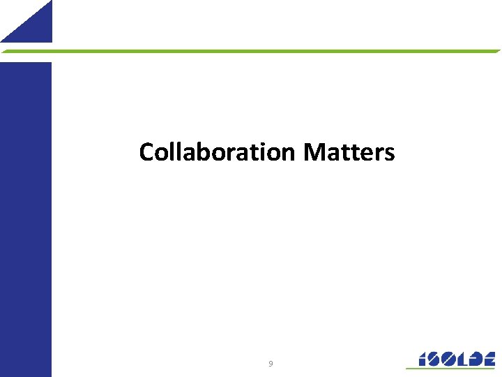 Collaboration Matters 9 