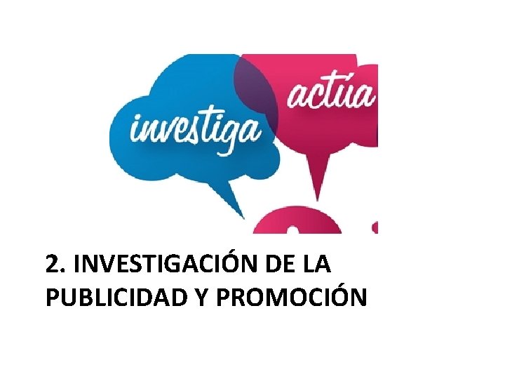 2. INVESTIGACIÓN DE LA PUBLICIDAD Y PROMOCIÓN 