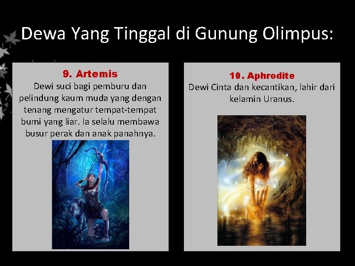 Dewa Yang Tinggal di Gunung Olimpus: 9. Artemis Dewi suci bagi pemburu dan pelindung