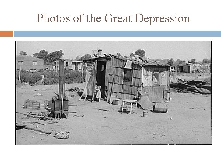 Photos of the Great Depression 