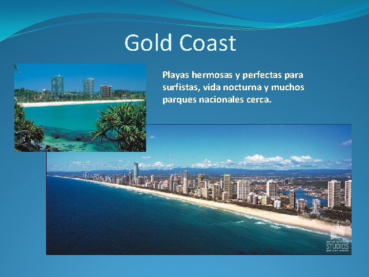 Gold Coast Playas hermosas y perfectas para surfistas, vida nocturna y muchos parques nacionales