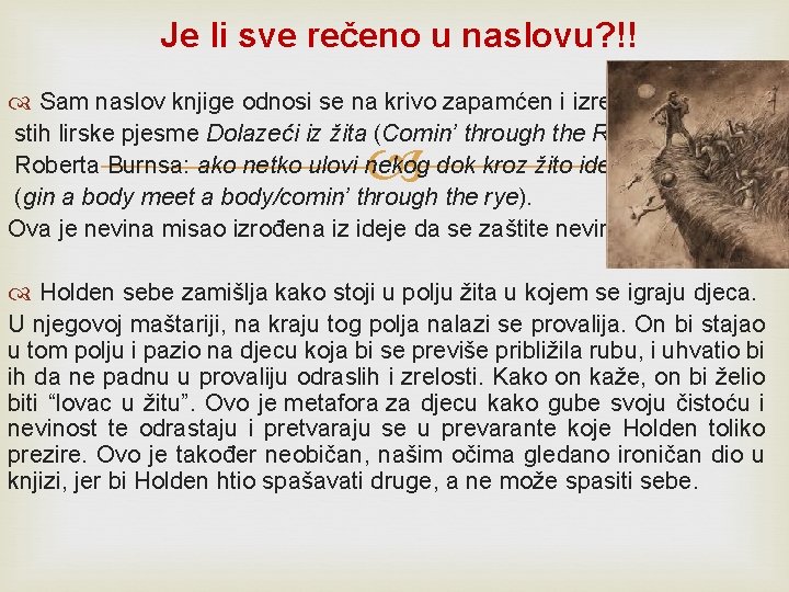 Je li sve rečeno u naslovu? !! Sam naslov knjige odnosi se na krivo Je li sve rečeno u naslovu? !! Sam naslov knjige odnosi se na krivo
