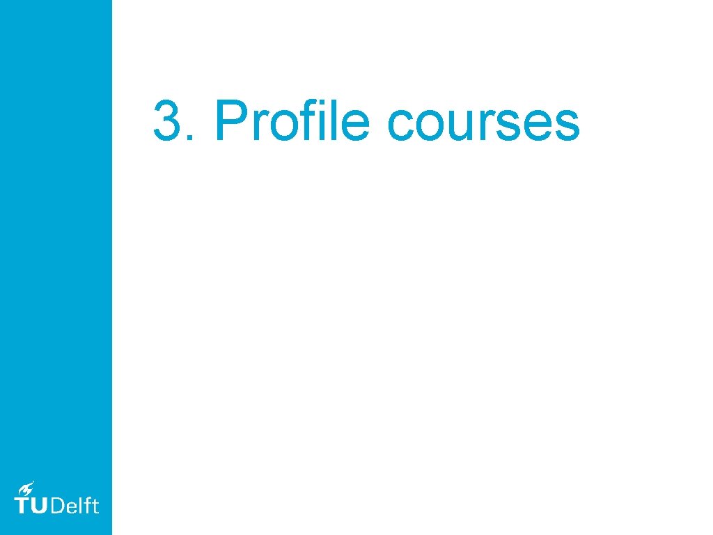 3. Profile courses 