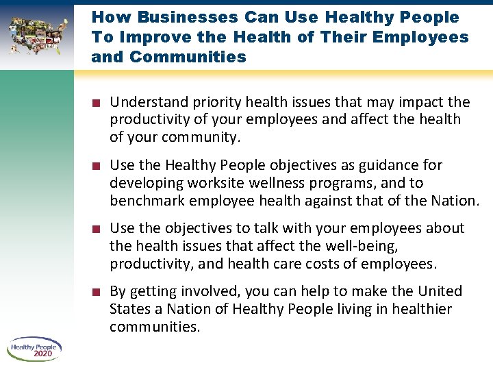 How Businesses Can Use Healthy People To Improve the Health of Their Employees and