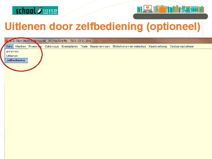 Uitlenen door zelfbediening (optioneel) 