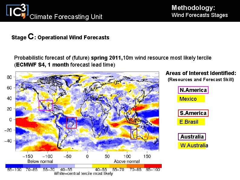 Methodology: Climate Forecasting Unit Wind Forecasts Stage C: Operational Wind Forecasts Probabilistic forecast of