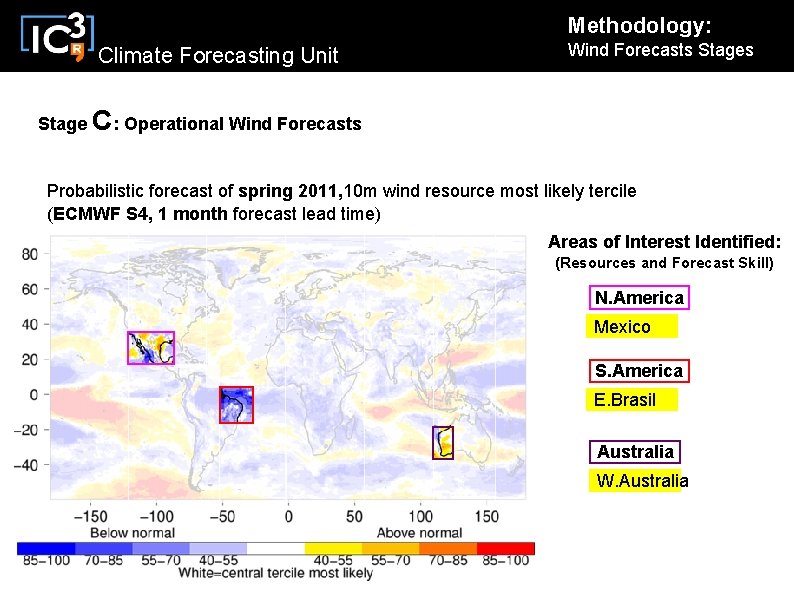Methodology: Climate Forecasting Unit Wind Forecasts Stage C: Operational Wind Forecasts Probabilistic forecast of