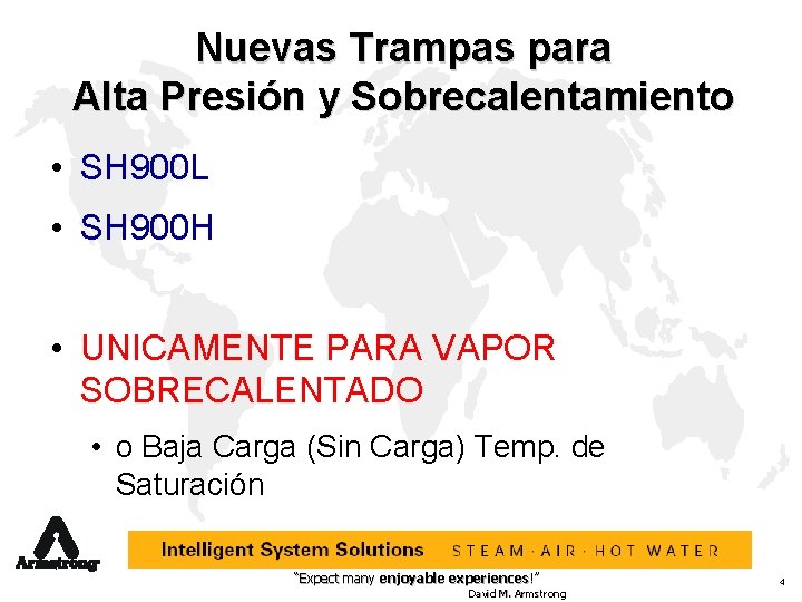 Nuevas Trampas para Alta Presión y Sobrecalentamiento • SH 900 L • SH 900