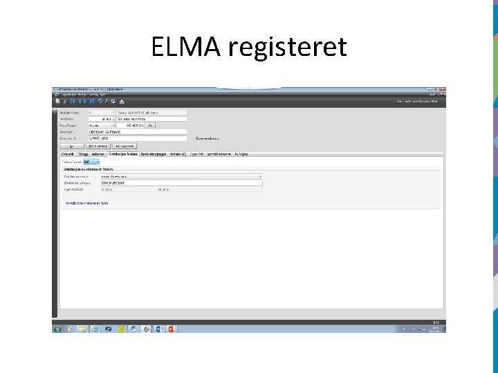 ELMA registeret 