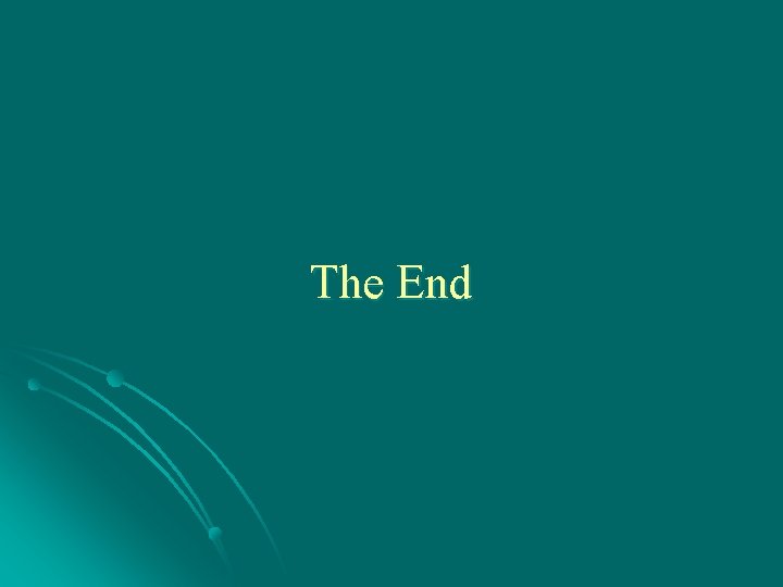 The End 