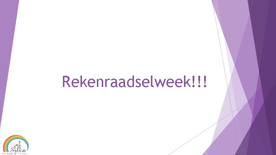 Rekenraadselweek!!! 