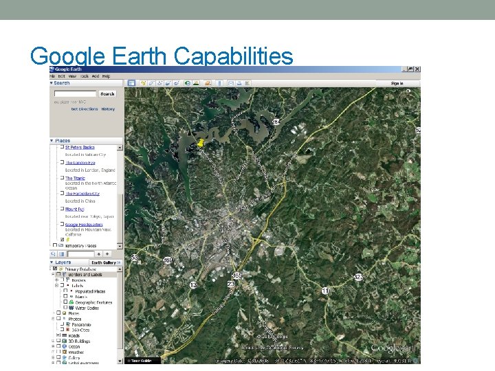 Google Earth Capabilities 
