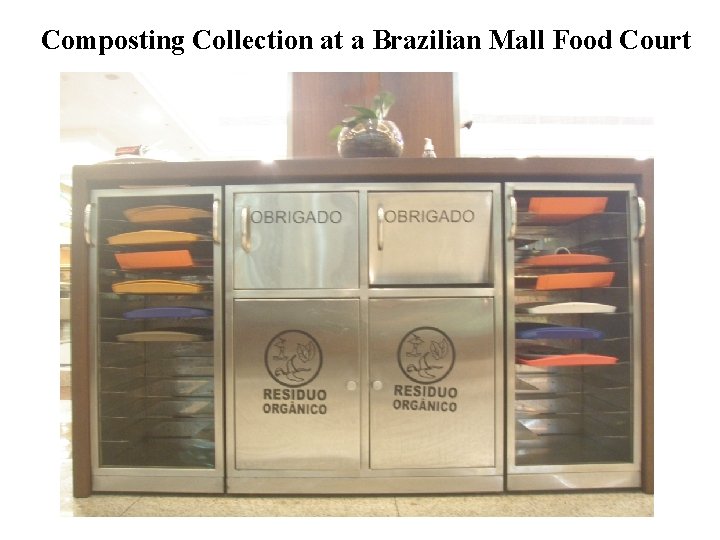 Composting Collection at a Brazilian Mall Food Court 