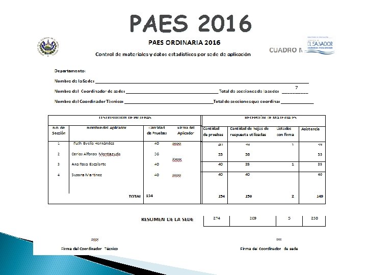 PAES 2016 