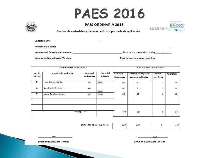 PAES 2016 