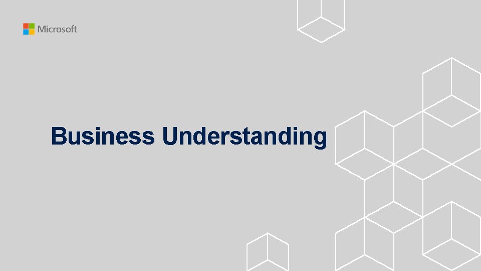 Business Understanding 