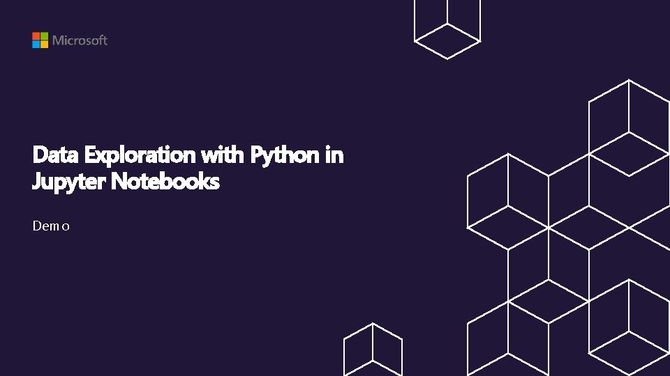 Data Exploration with Python in Jupyter Notebooks Demo 